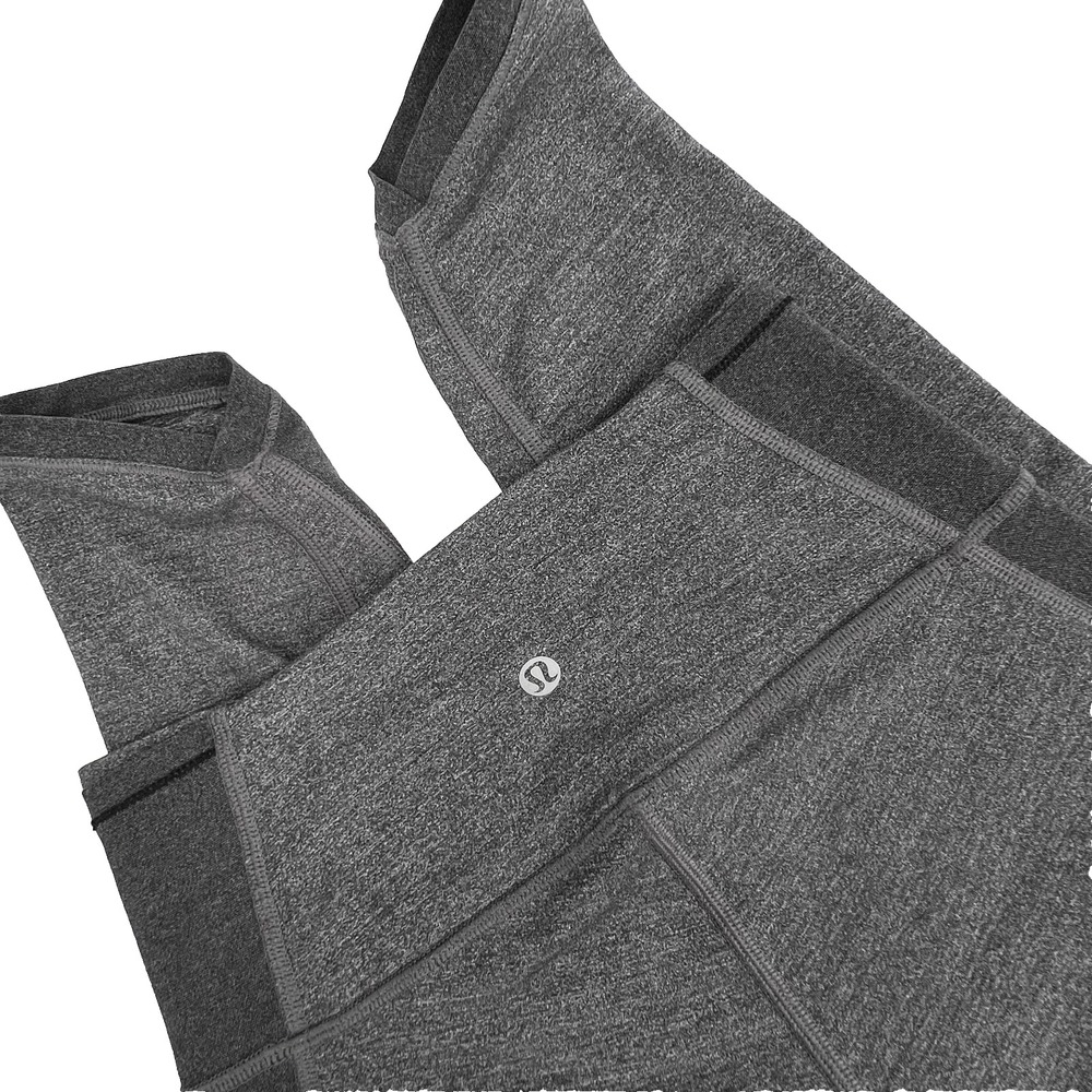 LULULEMON Women's Size 4 Two-Tone Gray High-Rise 7/8-Length Leggings